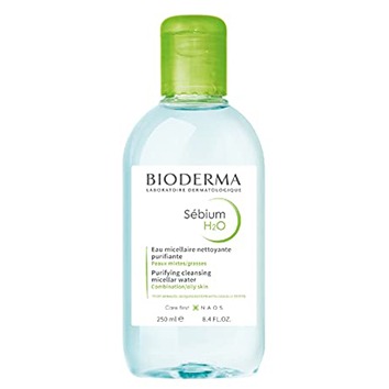 میسلار واتر پوست چرب و مختلط Sebium H2O بایودرما (سبز) 500 میل