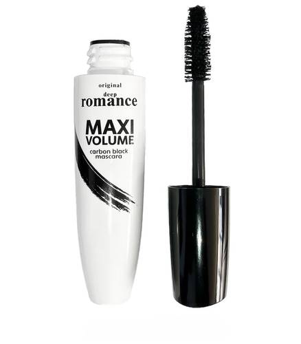ریمل حجم دهنده دیپ رومنس مدل Maxi Volume Carbon Black