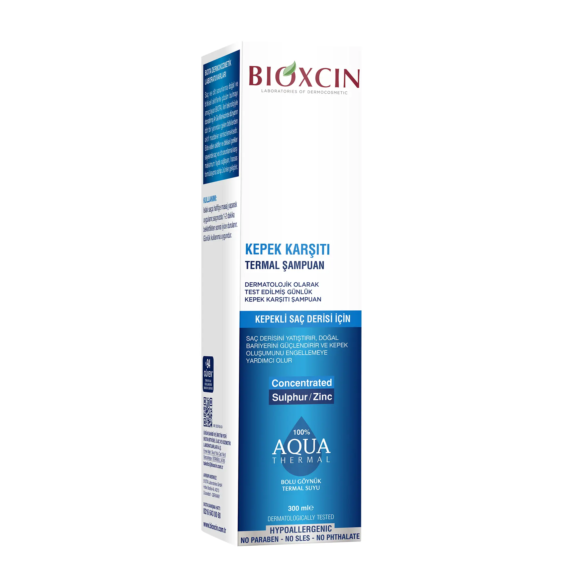 شامپو سر ضد شوره و ضد ریزش بیوکسین حجم 300 میل BIOXCIN
